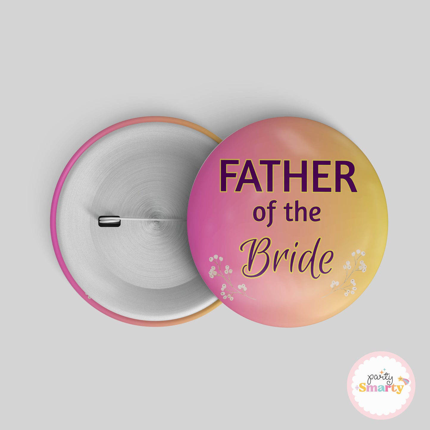 Father of the bride Button Badge