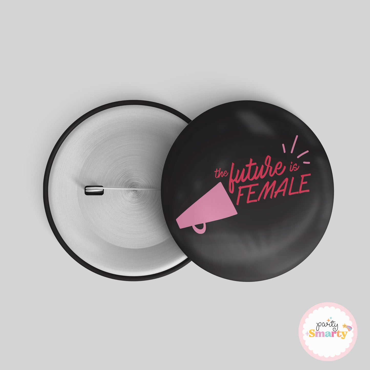 Future is Female Girl Power Button Badge