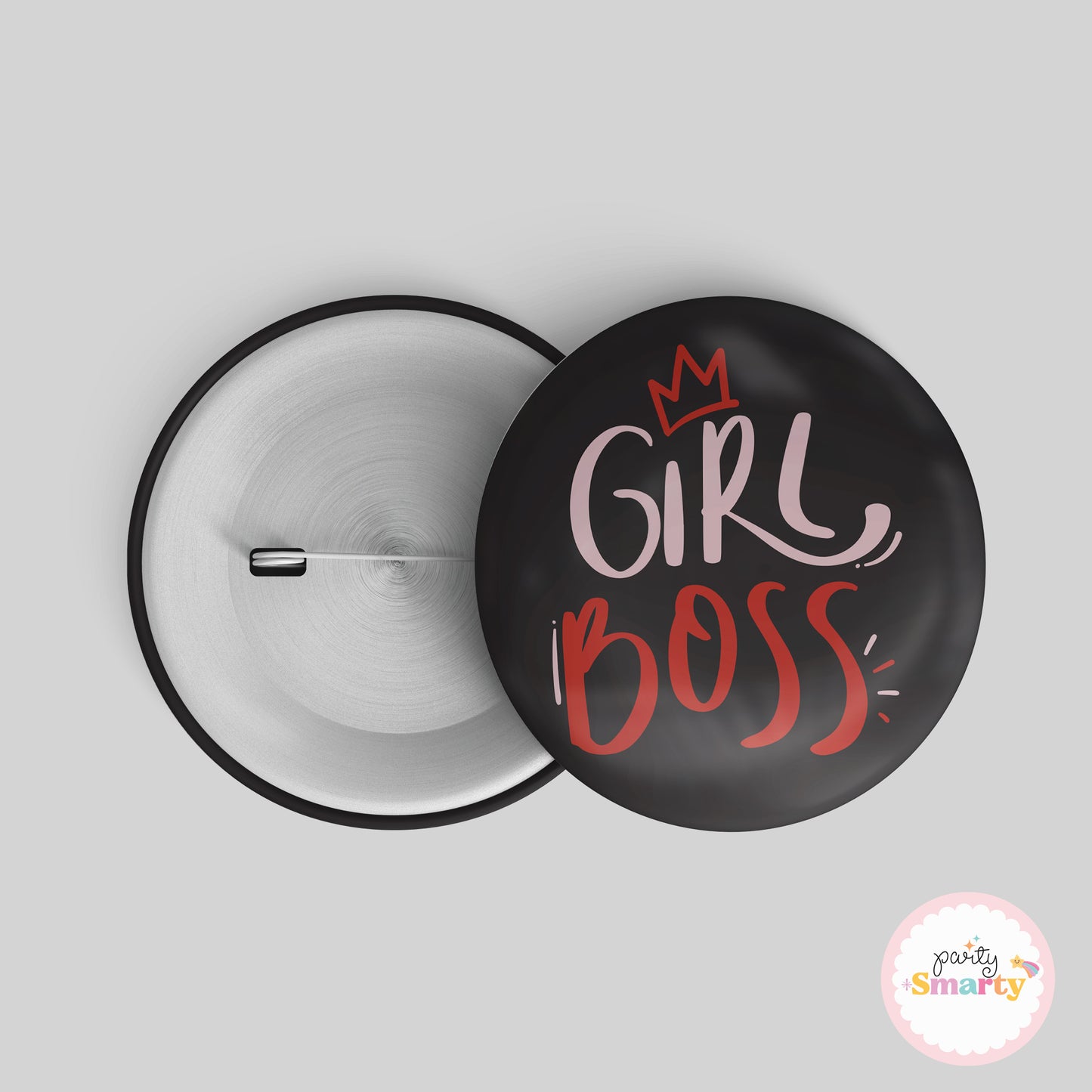 Girl Boss Girl Power Button Badge