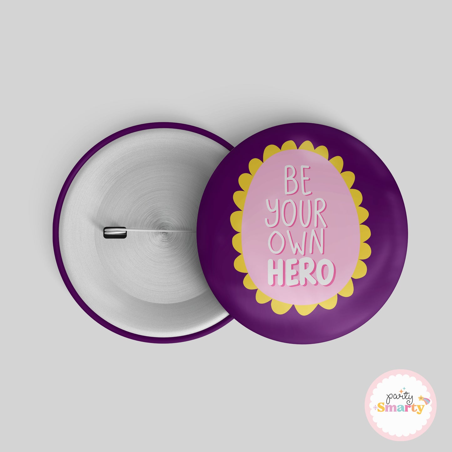 Own Hero Girl Power Button Badge