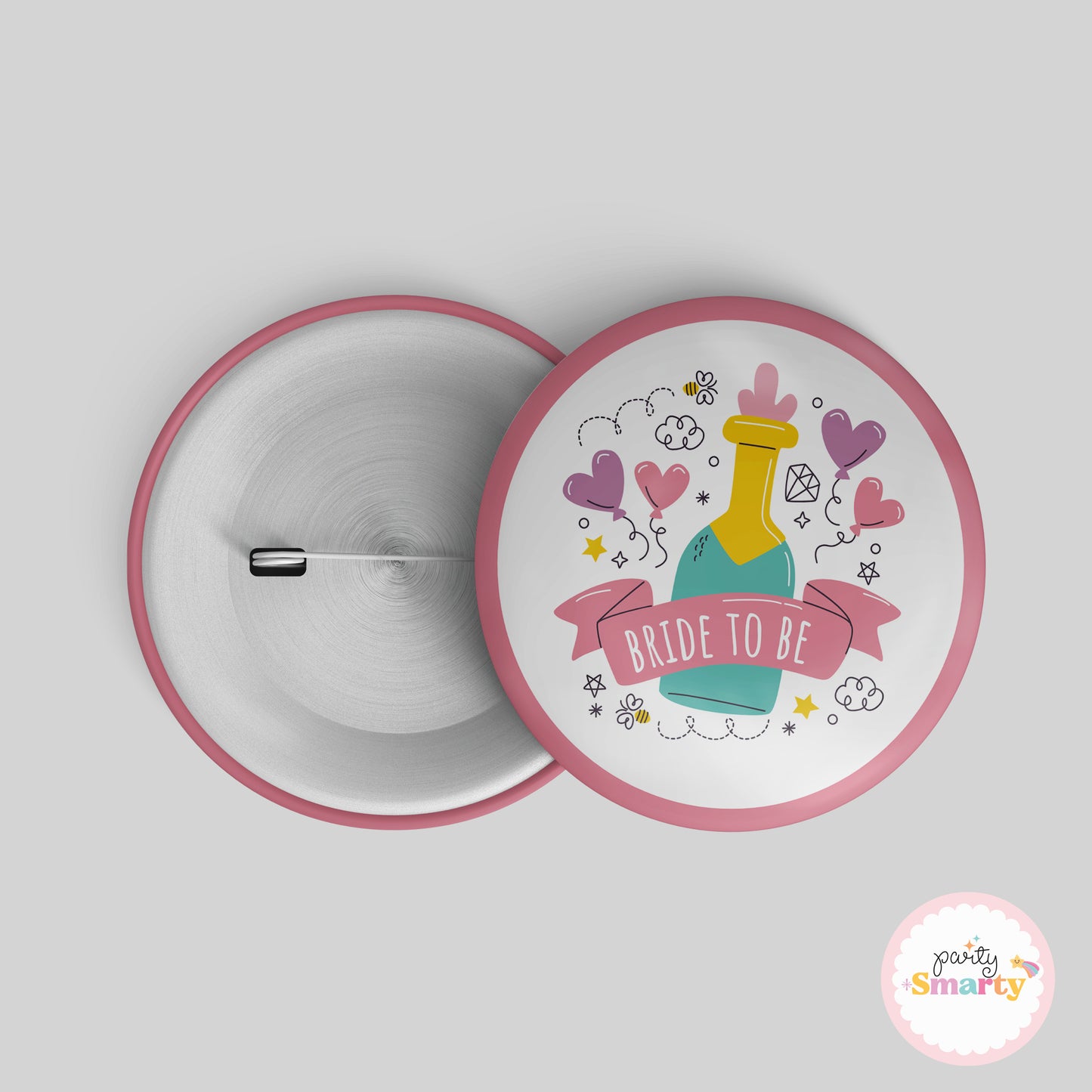 Bride to be Bottle Button Badge