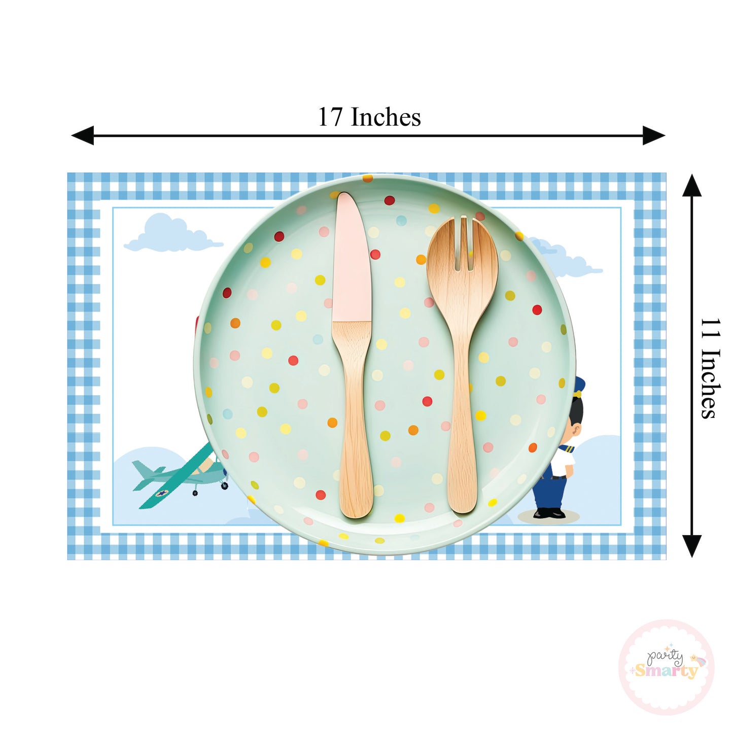 Choo Choo Train Girl Table Mats - Set of 6