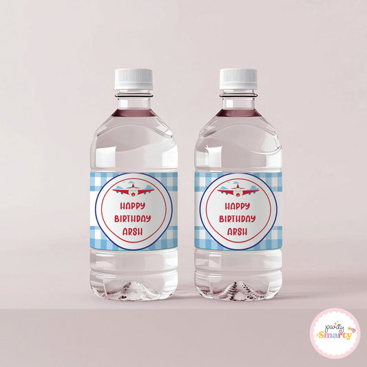 Aeroplane Bottle Labels - Set of 10