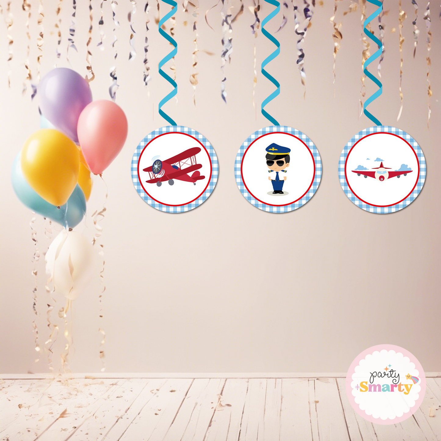 Aeroplane Danglers - Set of 6
