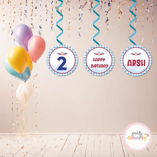 Aeroplane Danglers - Set of 6