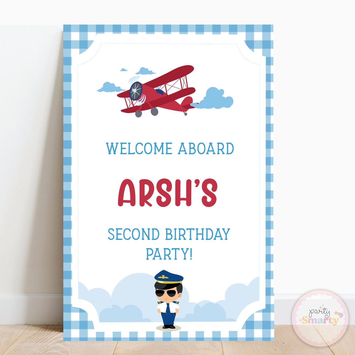 Aeroplane Welcome Board