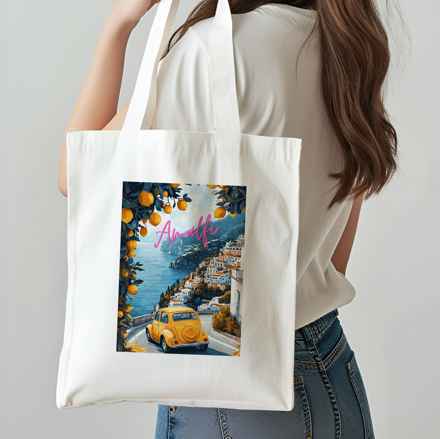 Positano Lemon Cute Tote Bag