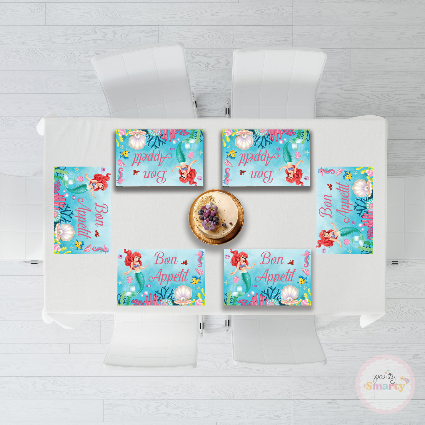 Ariel Mermaid Table Mats - Set of 6