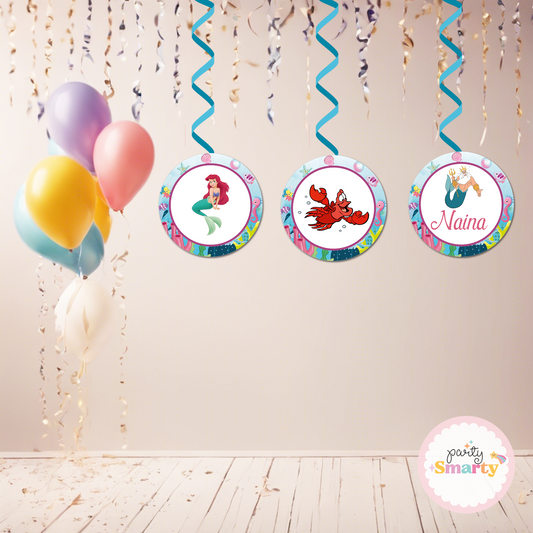 Ariel Mermaid Danglers - Set of 6