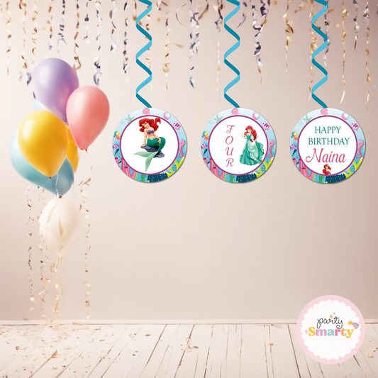 Ariel Mermaid Danglers - Set of 6