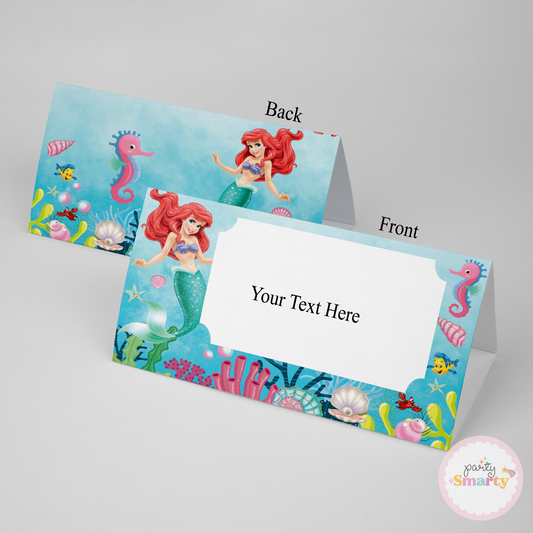 Ariel Mermaid Food Tags - Set of 12