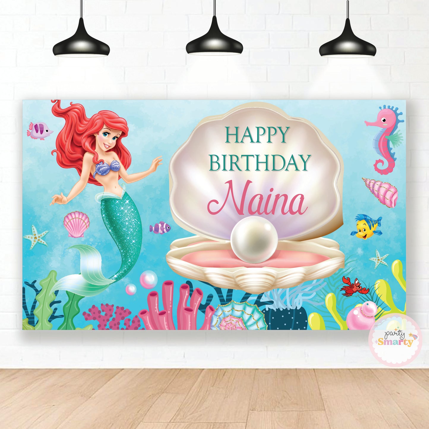 Ariel Mermaid Backdrop