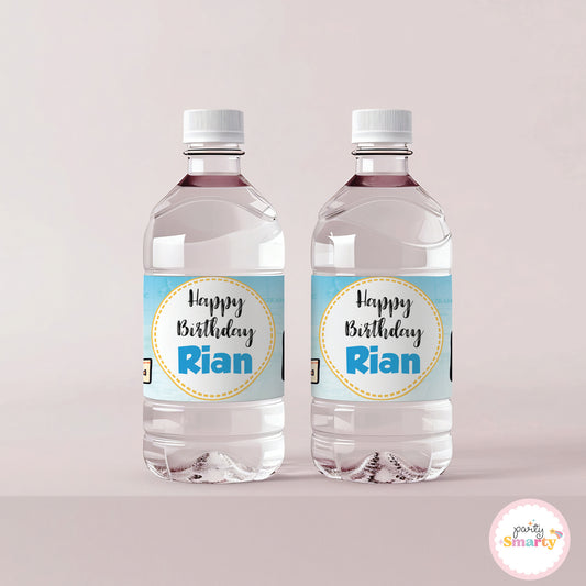 Around the World Boy Bottle Labels - Set of 10