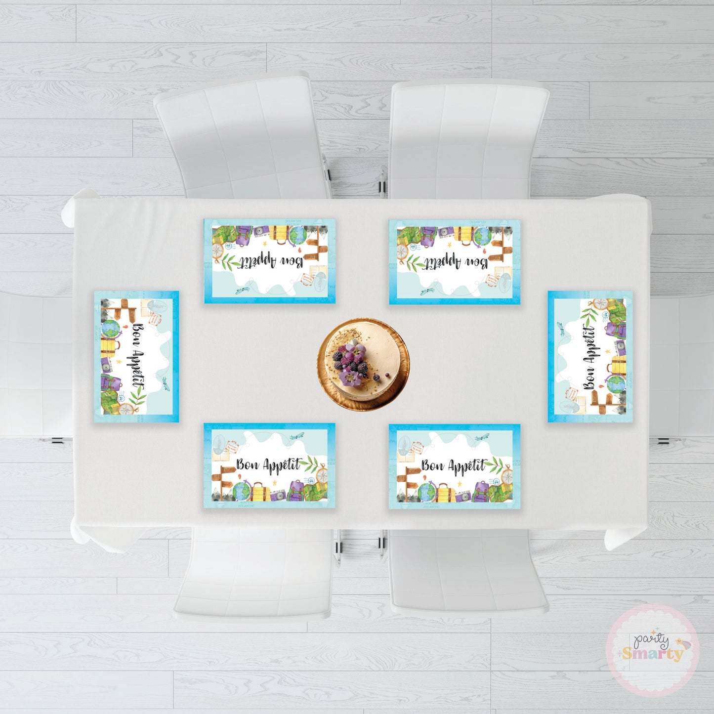 Around The World Boy Table Mats - Set of 6