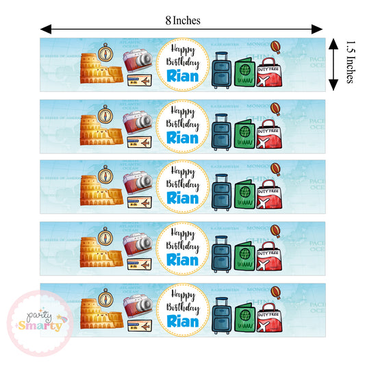 Around The World Boy Wrist Bands - Set of 10