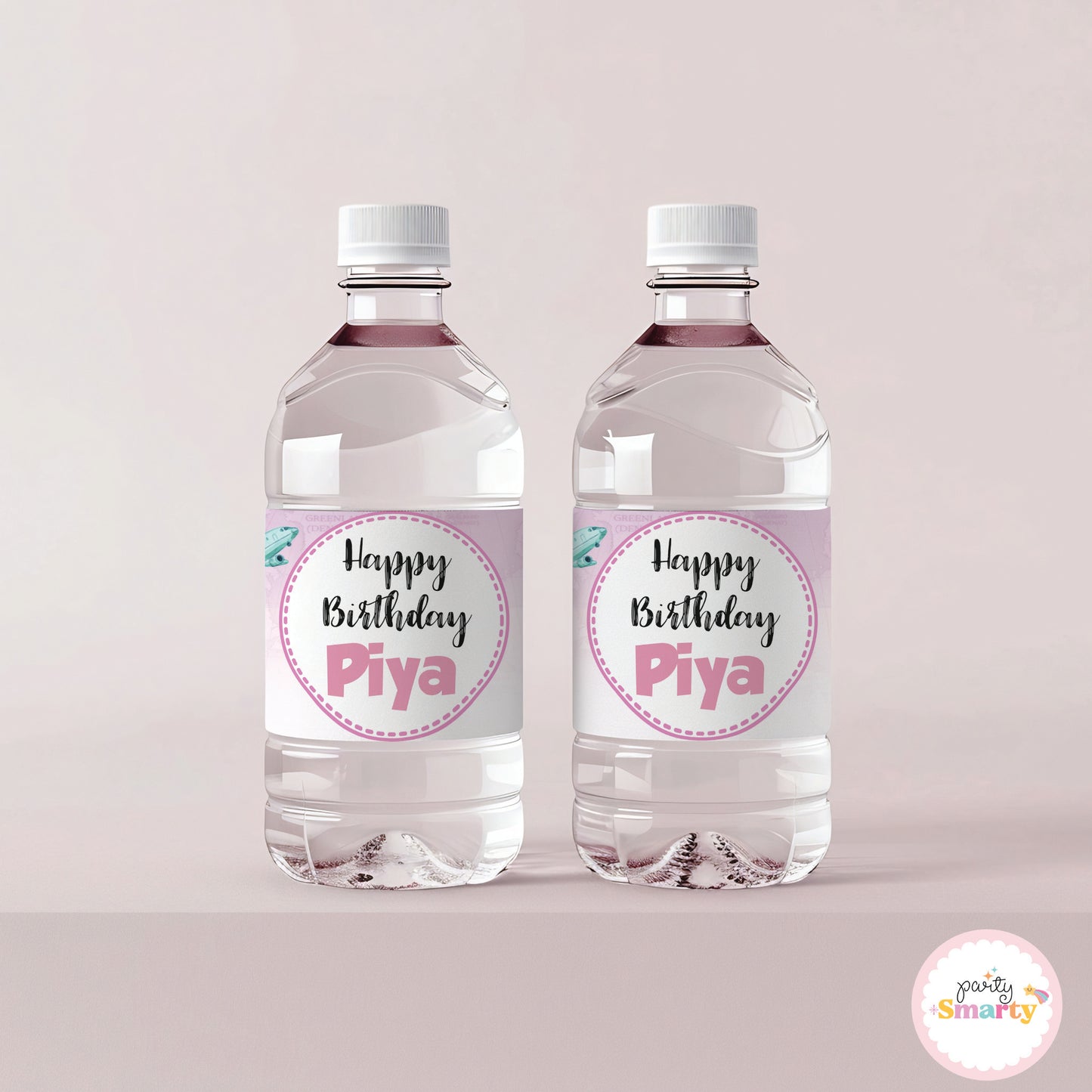 Around The World Girl Bottle Labels - Set of 10