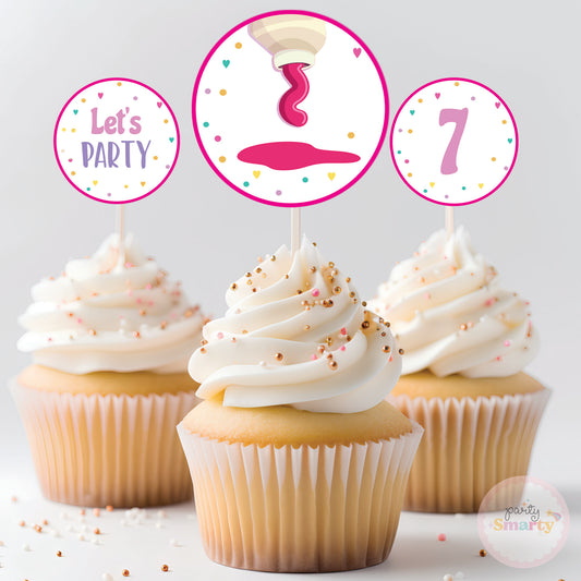 Art Attack Cupcake Toppers (Set Of 12)