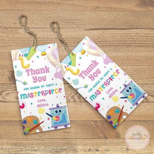 Art Attack Thank You Tags - Set of 22