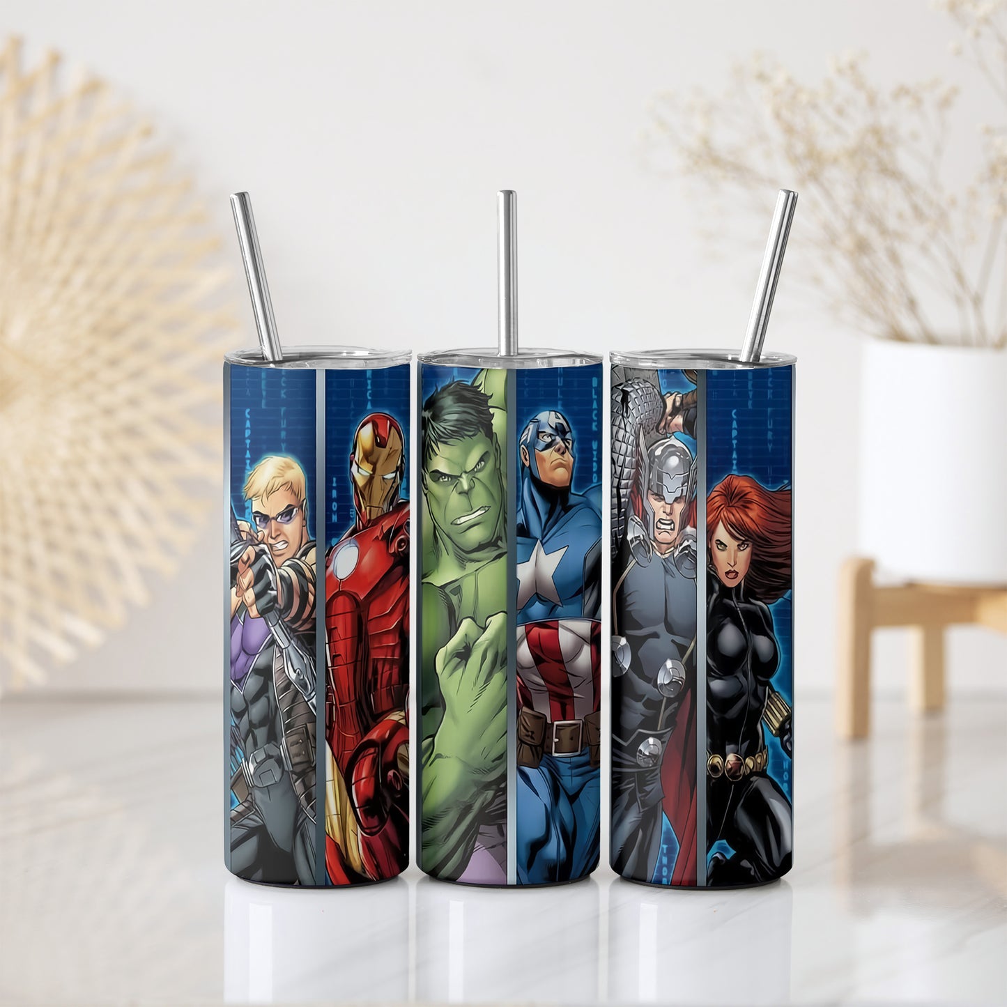 Avengers Wow Skinny Tumbler