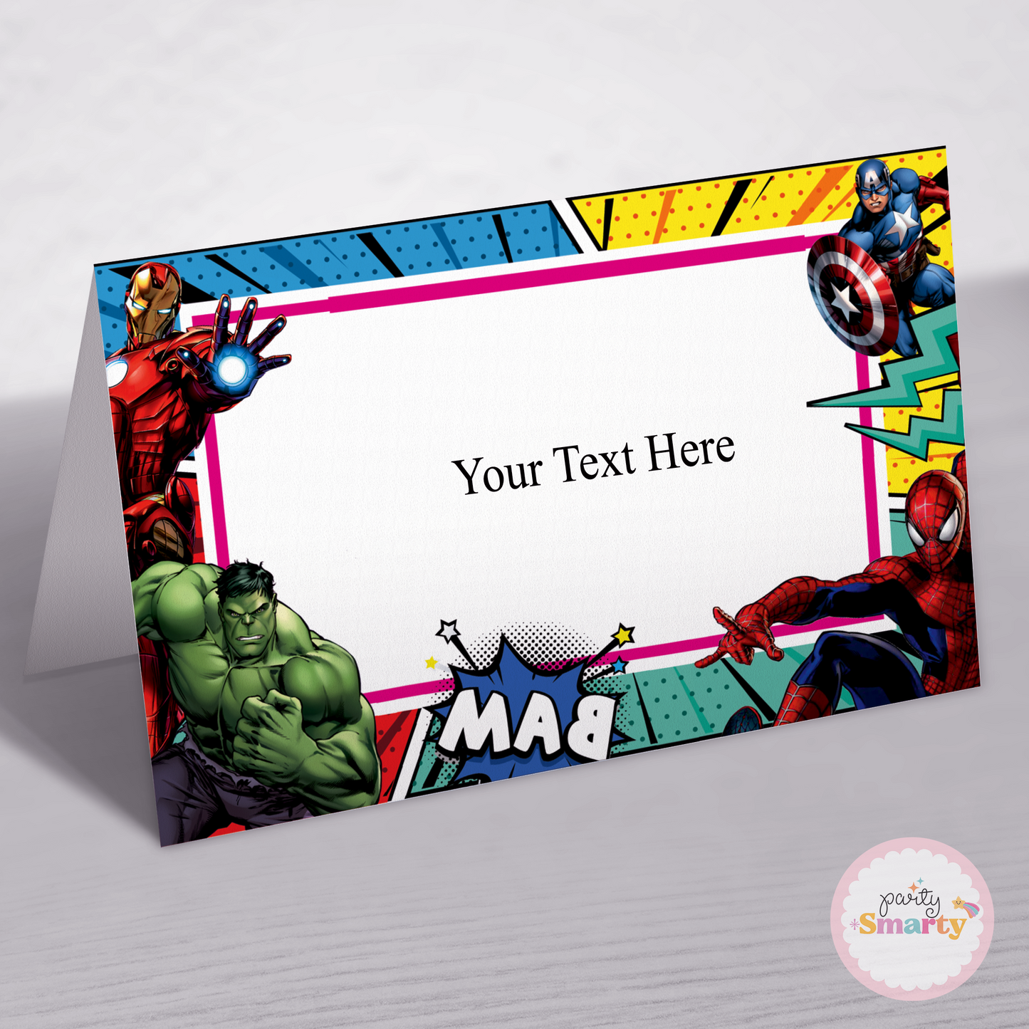 Avengers Food Tags - Set of 12