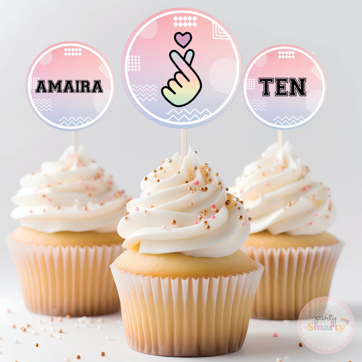 BTS Cupcake Toppers (Set Of 12)