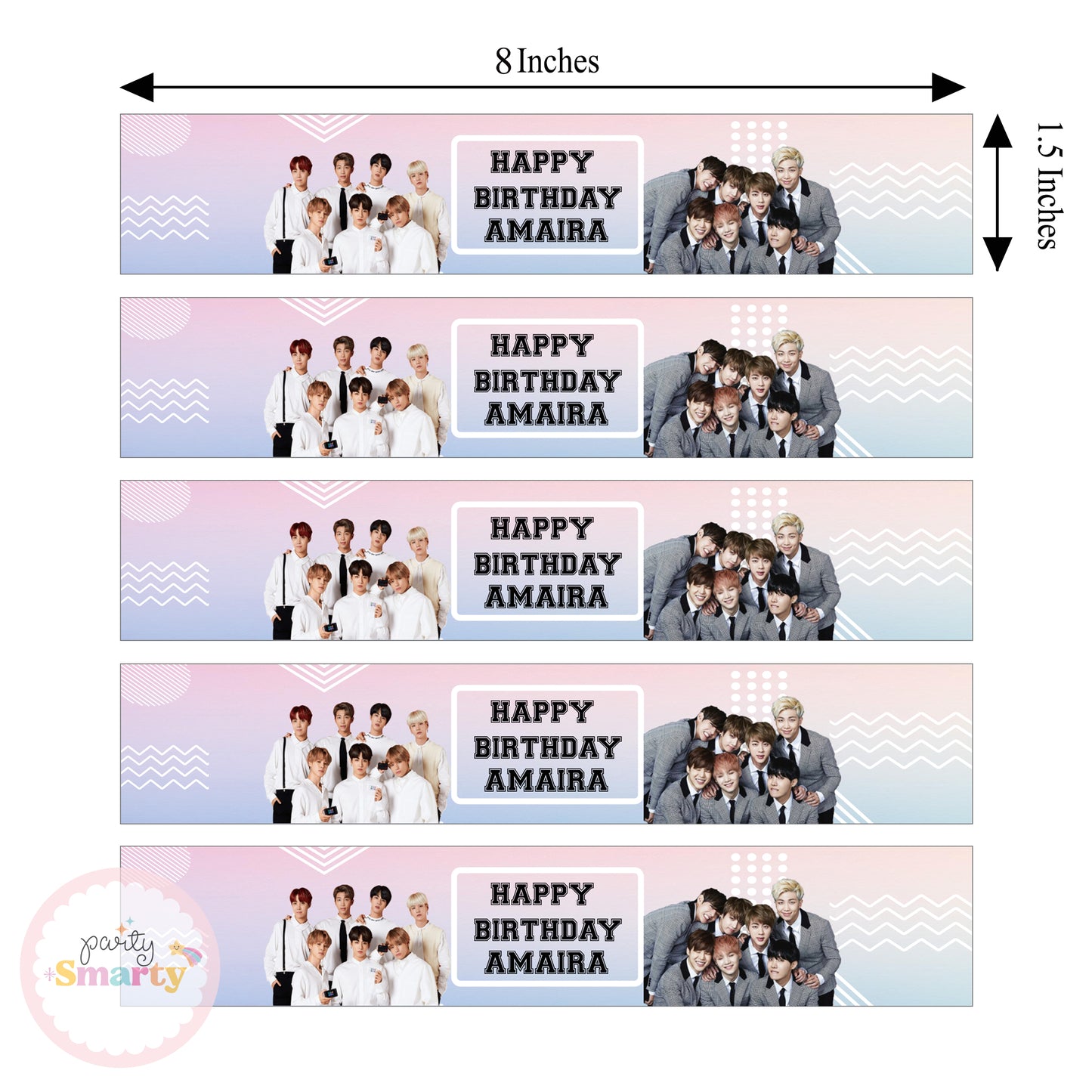 BTS Wrist Bands - Set of 10