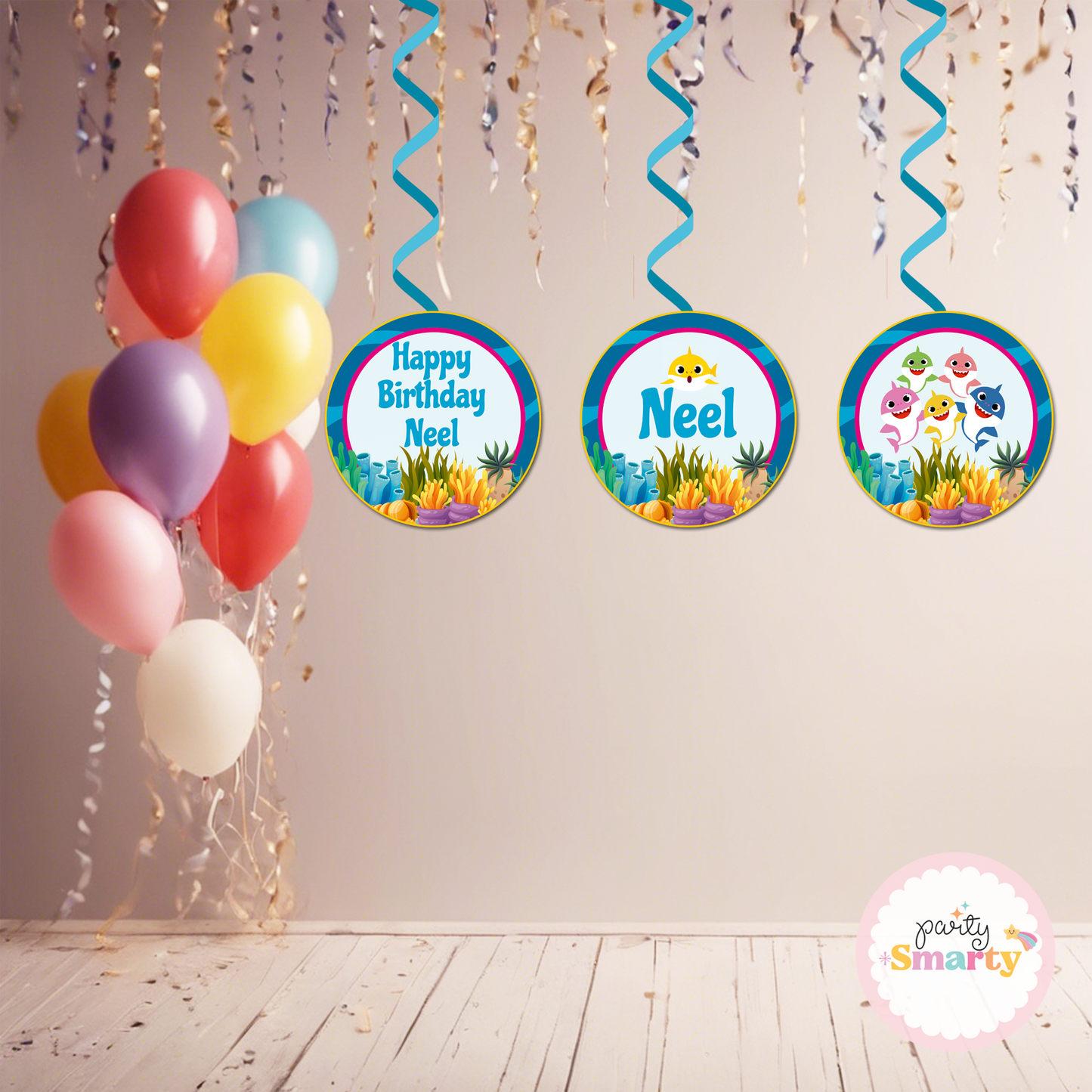 Baby Shark Danglers - Set of 6