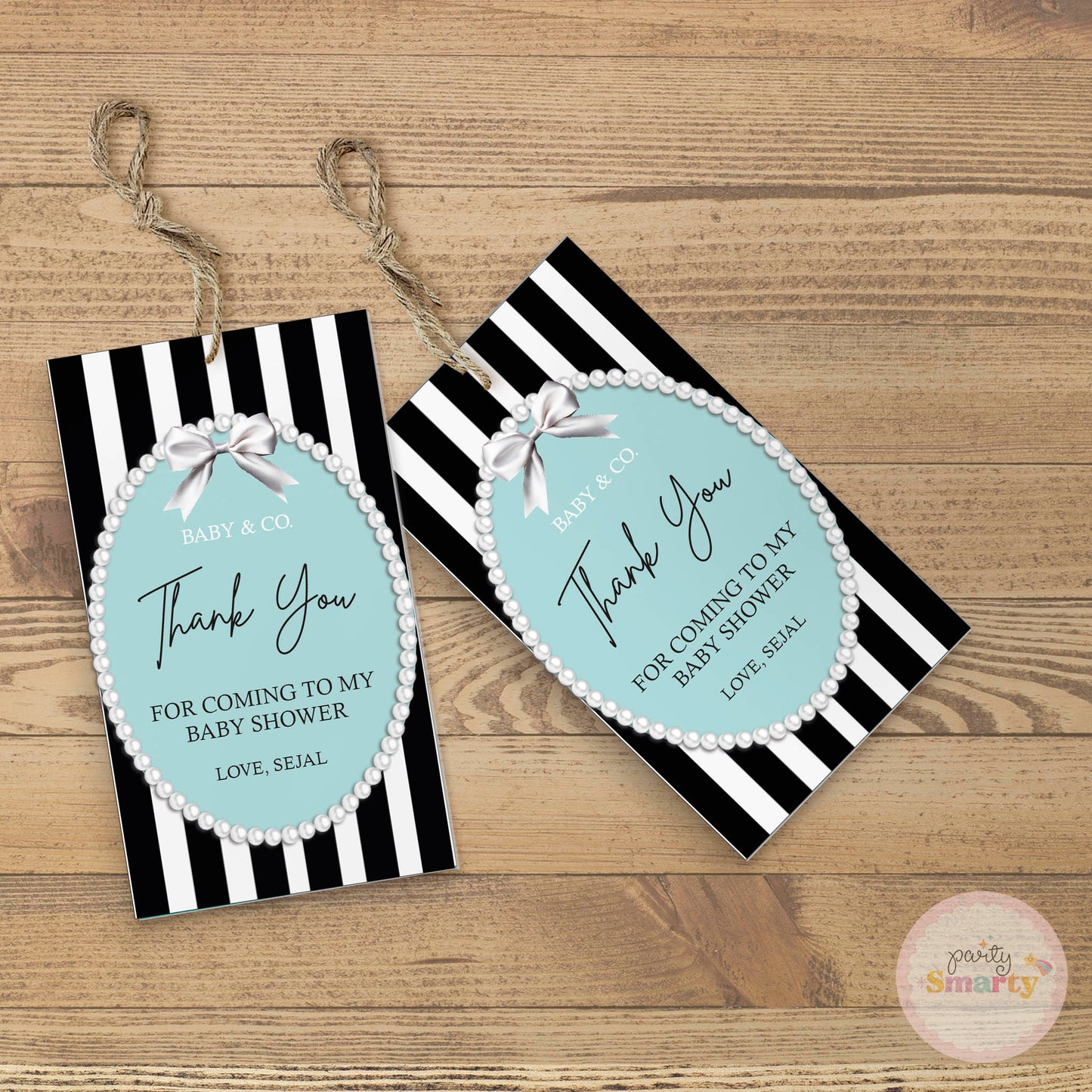 Baby & Co. Baby Shower Thank You Tags - Set of 22
