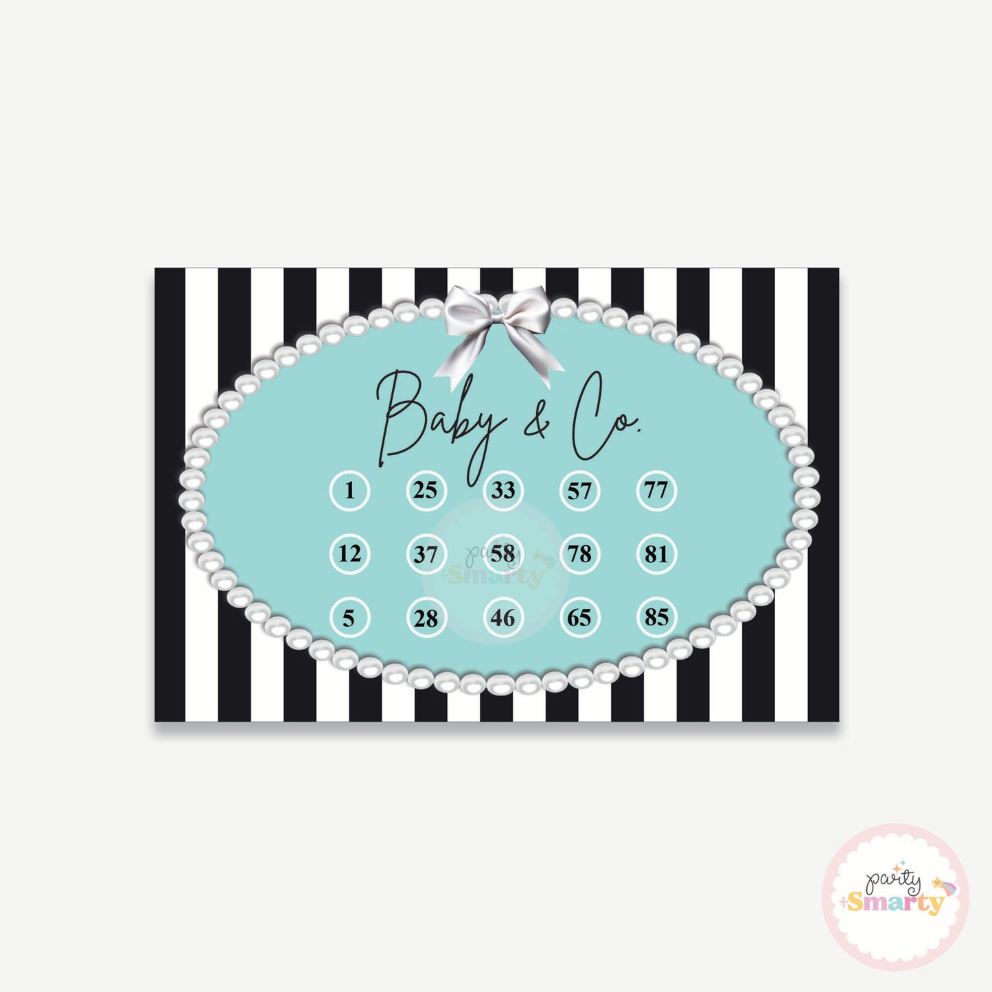 Baby & Co. Baby Shower Housie Ticket - Set of 15