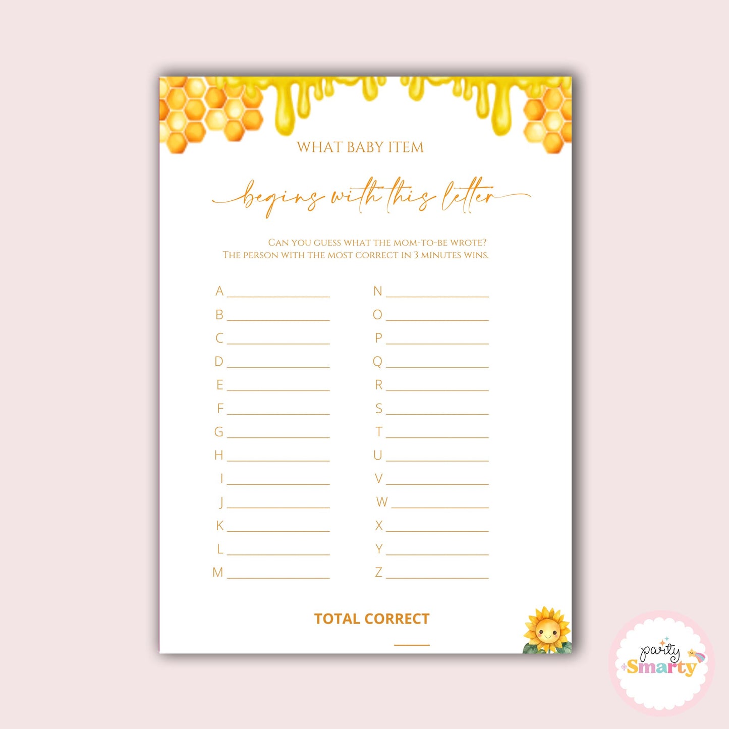 What will it bee - Guess the baby item game - Set of 10