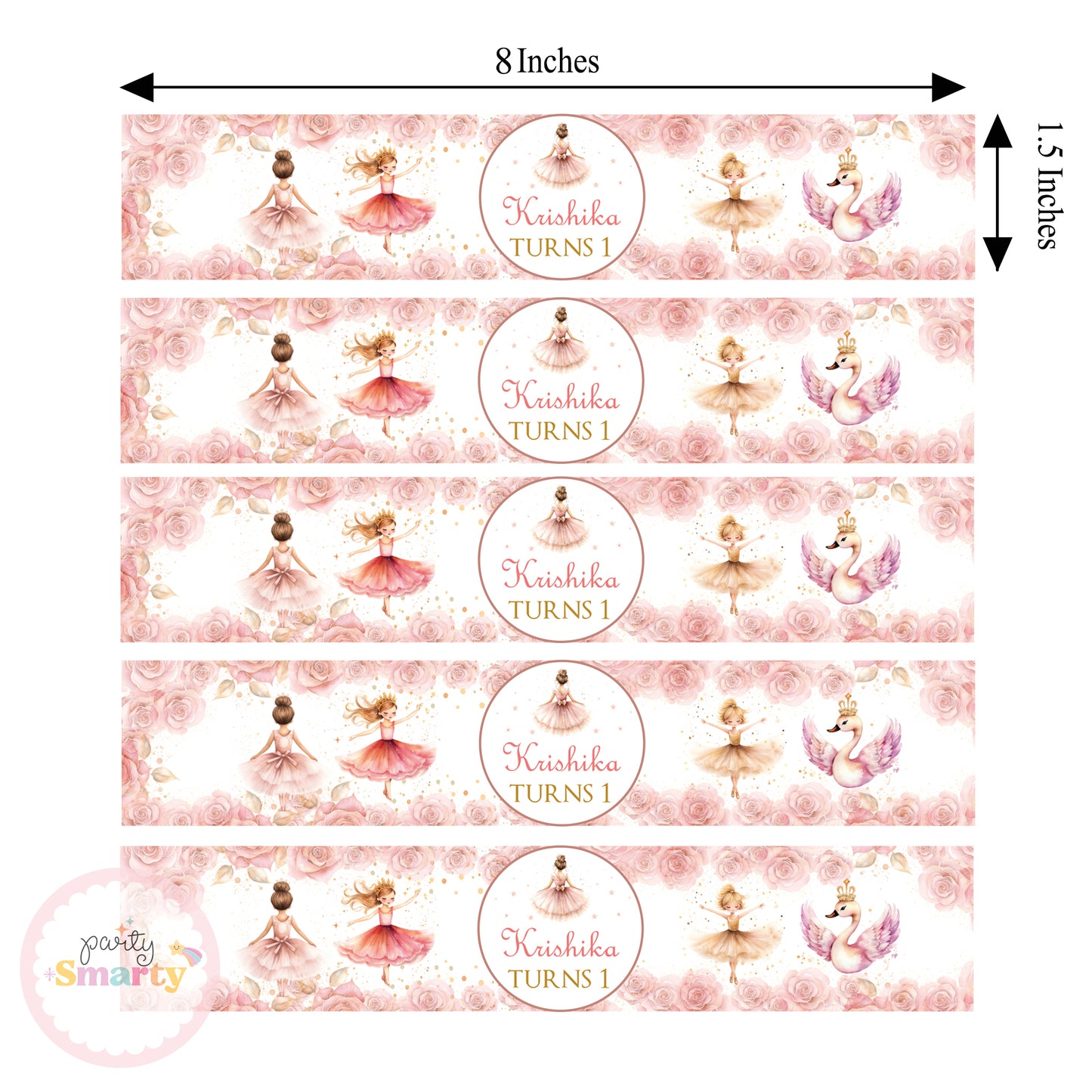 Ballerina Wrist Bands - Set of 10
