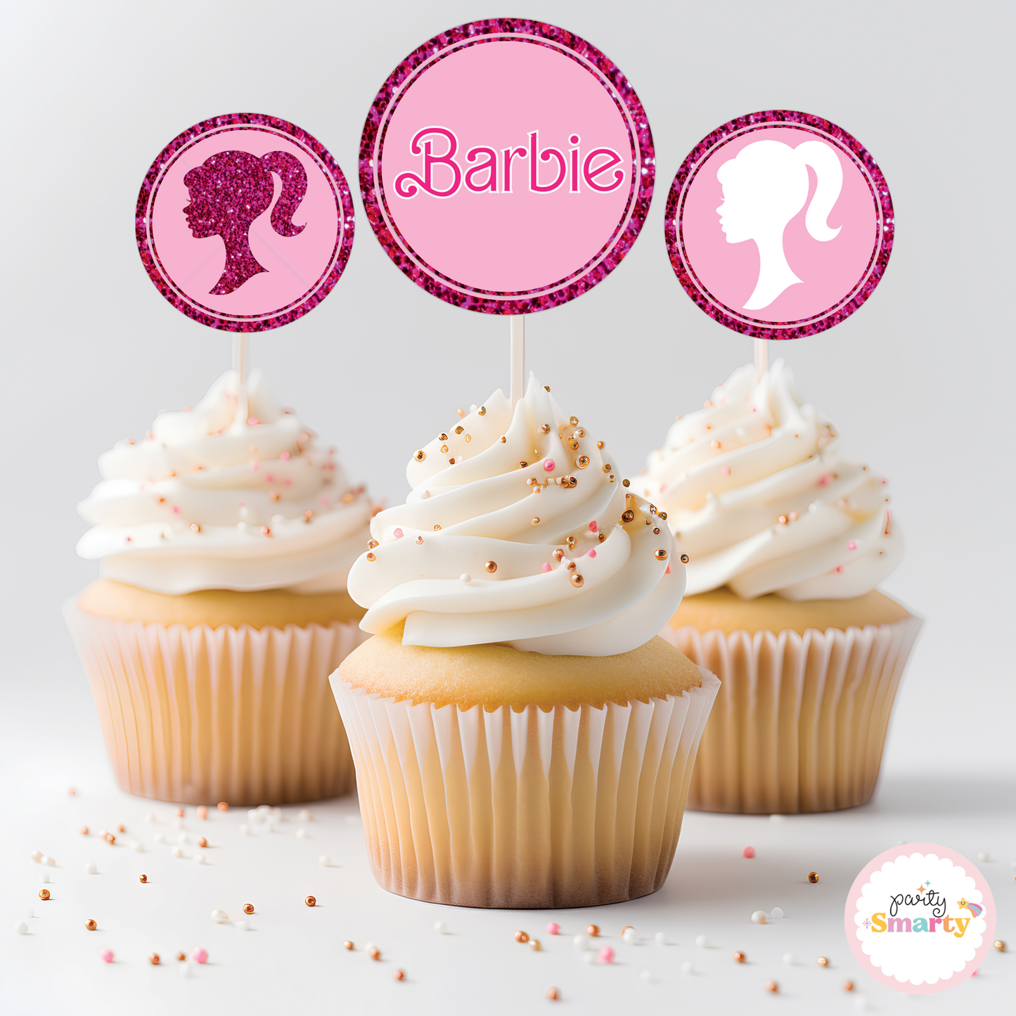 Barbie Cupcake Toppers (Set Of 12)