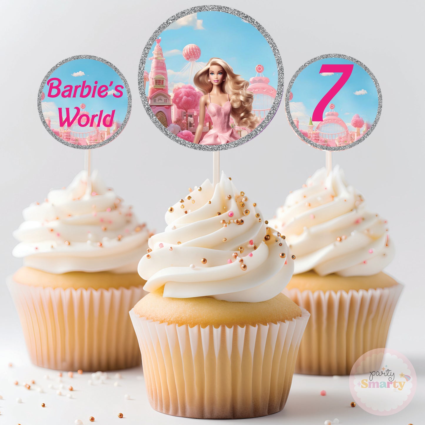 Barbie World Cupcake Toppers (Set Of 12)