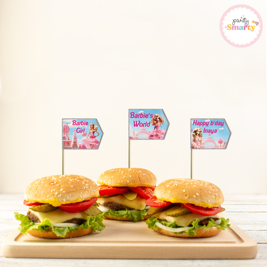 Barbie World Flag Picks - Set of 10