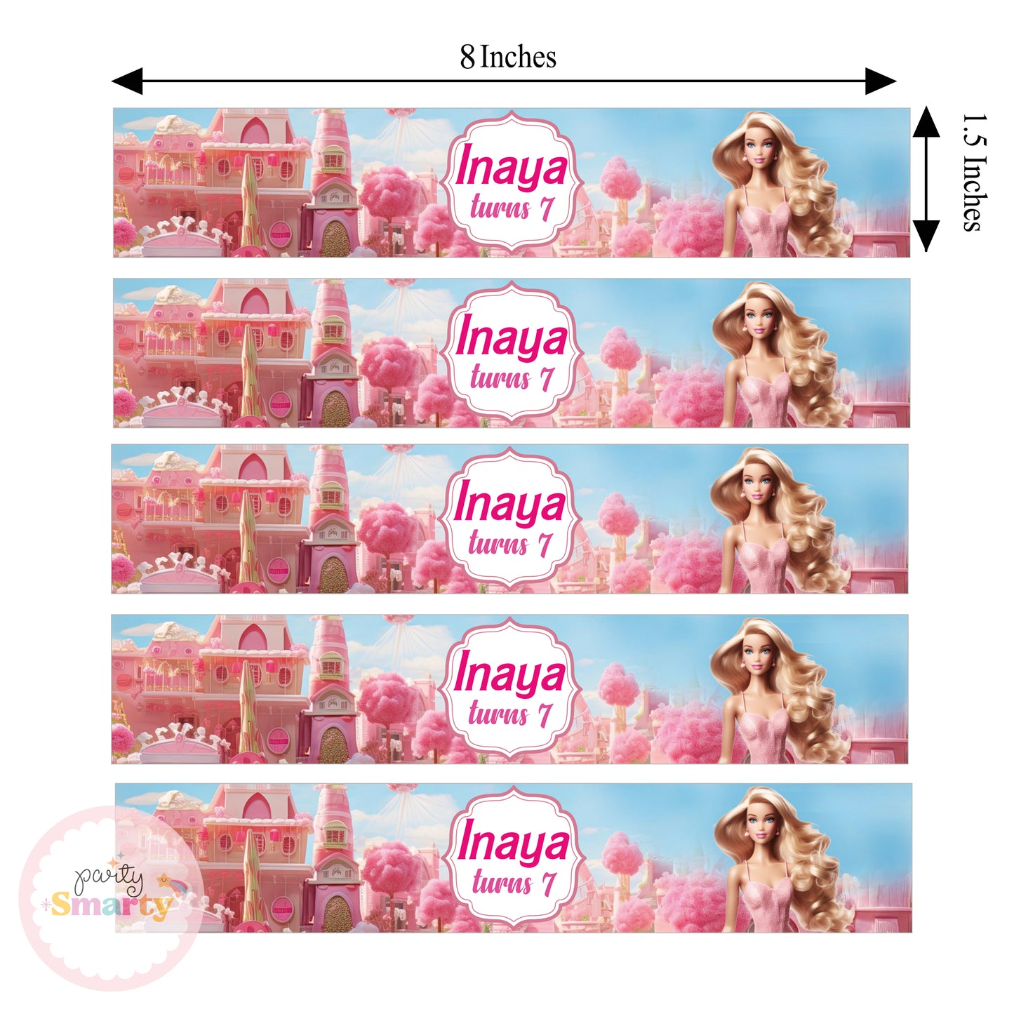 Barbie World Wrist Bands - Set of 10