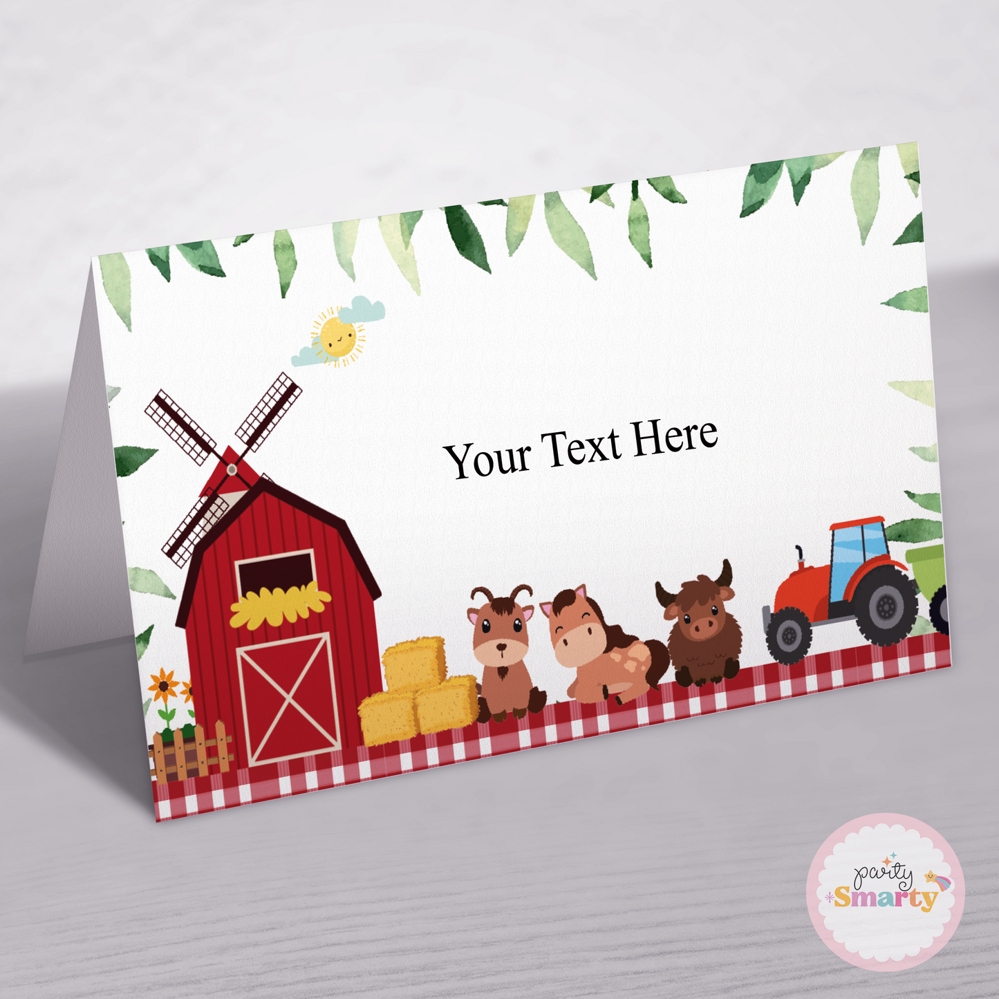 Barnyard Food Tags - Set of 12