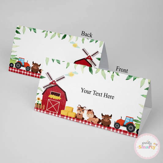 Barnyard Food Tags - Set of 12