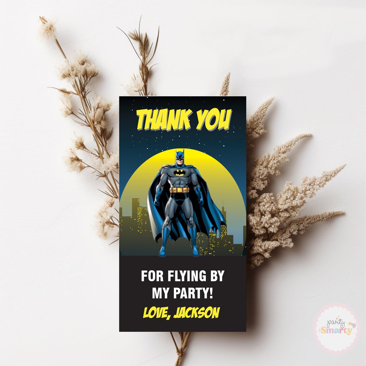 Batman Thank You Tags - Set of 22