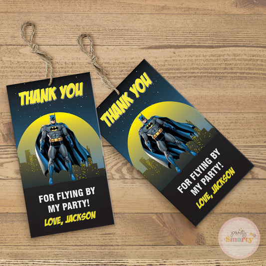 Batman Thank You Tags - Set of 22