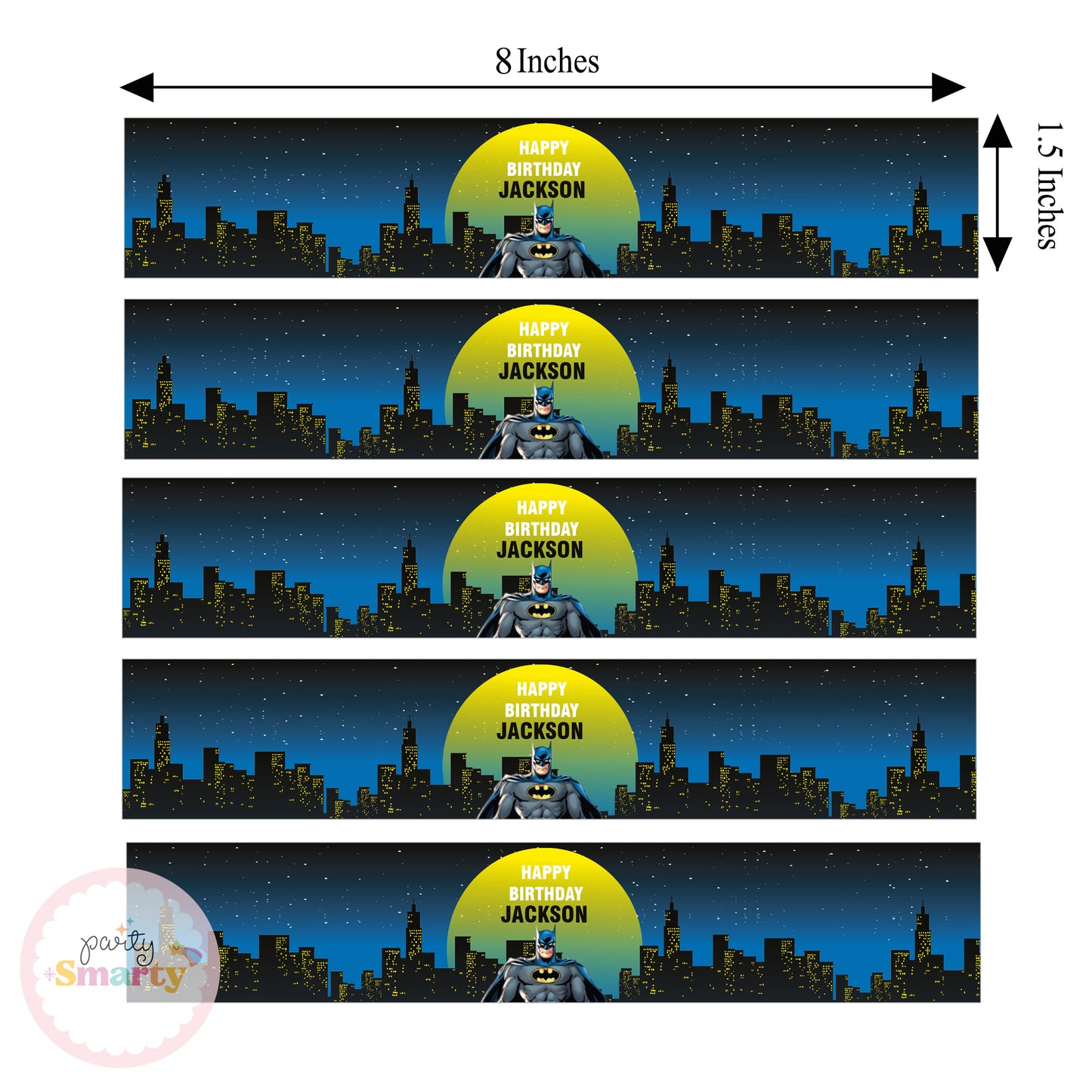 Batman Wrist Bands - Set of 10