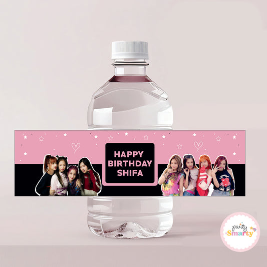 BlackPink Bottle Labels - Set of 10