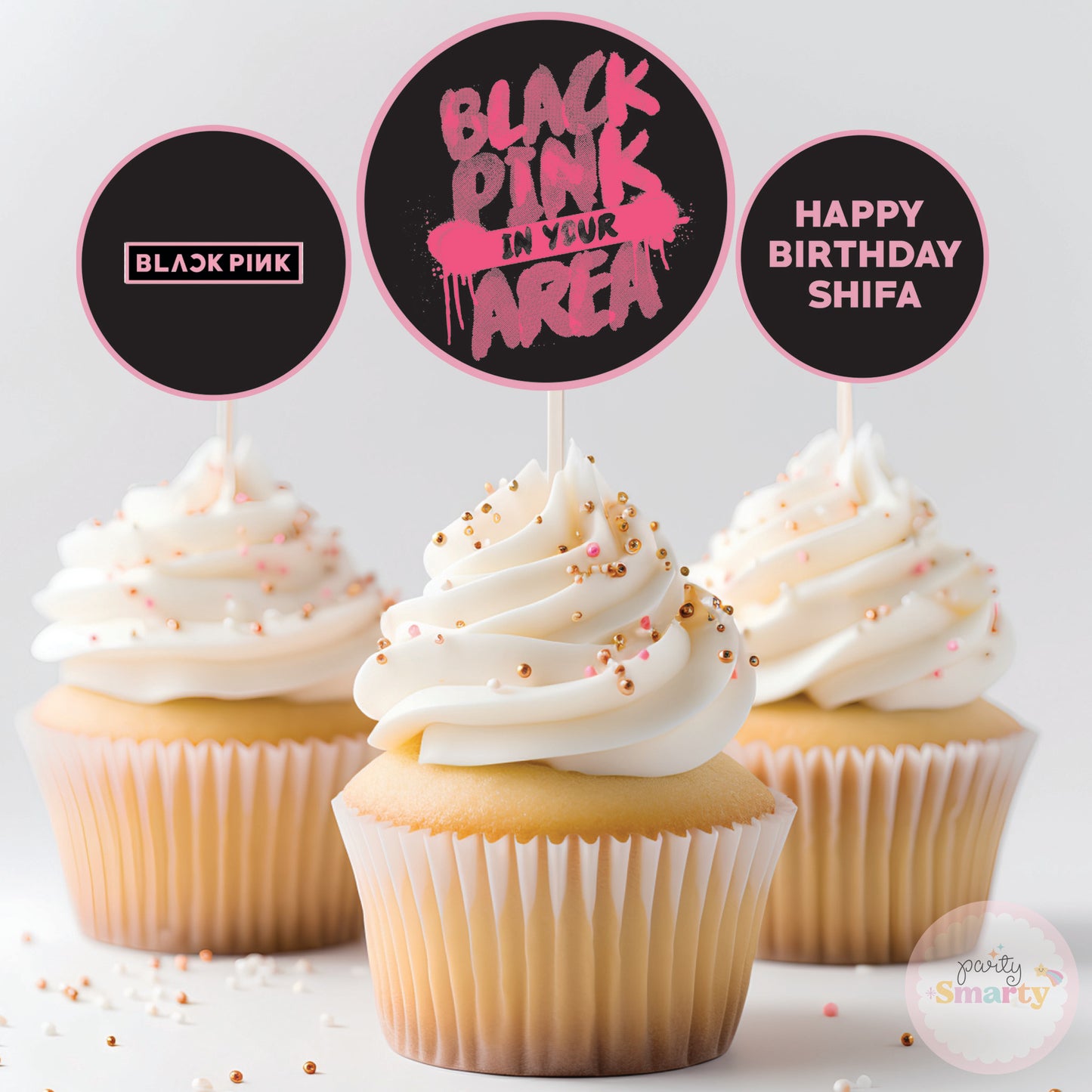 BlackPink Cupcake Toppers (Set Of 12)
