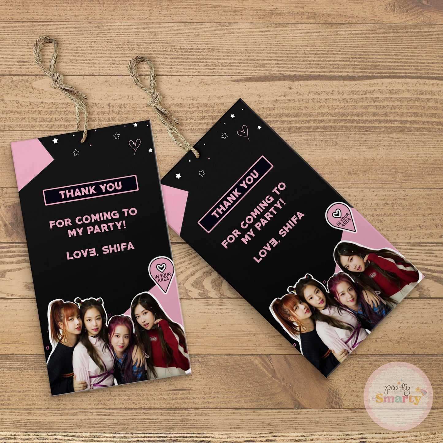 BlackPink Thank You Tags - Set of 22
