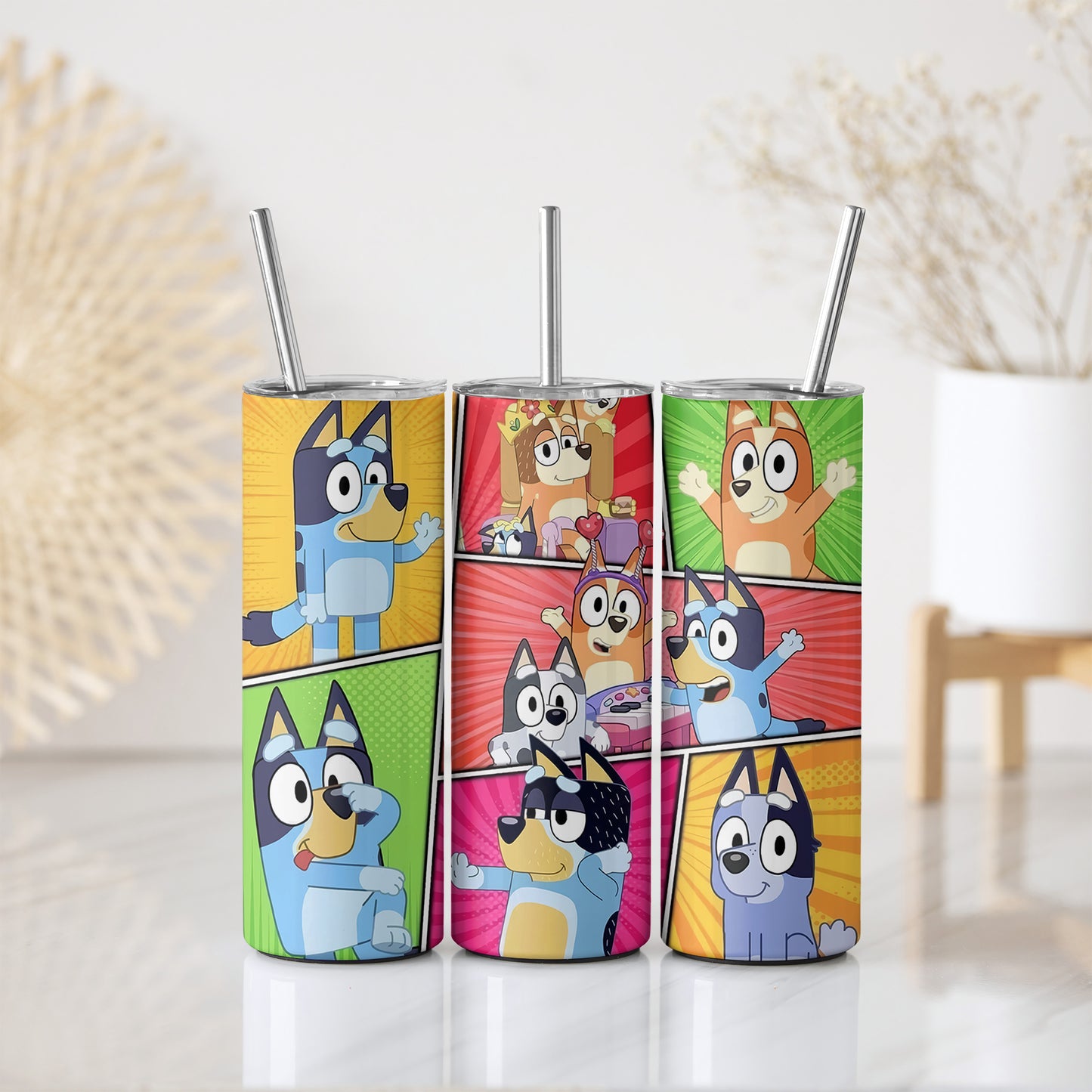 Bluey Bright Skinny Tumbler