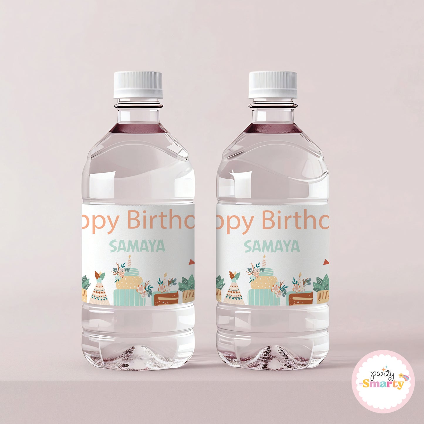 Boho Bottle Labels - Set of 10