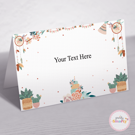 Boho Food Tags - Set of 12