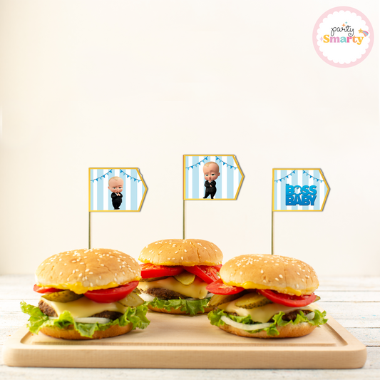 Boss Baby Flag Picks - Set of 10