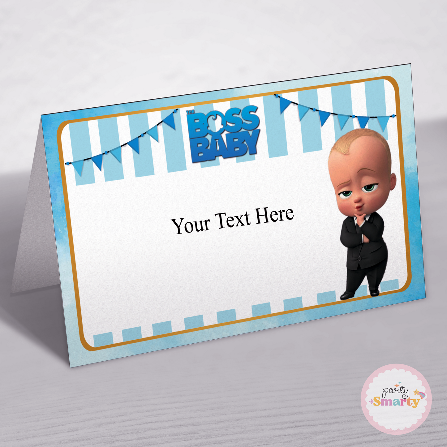 Boss Baby Food Tags - Set of 12