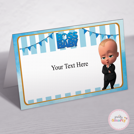 Boss Baby Food Tags - Set of 12