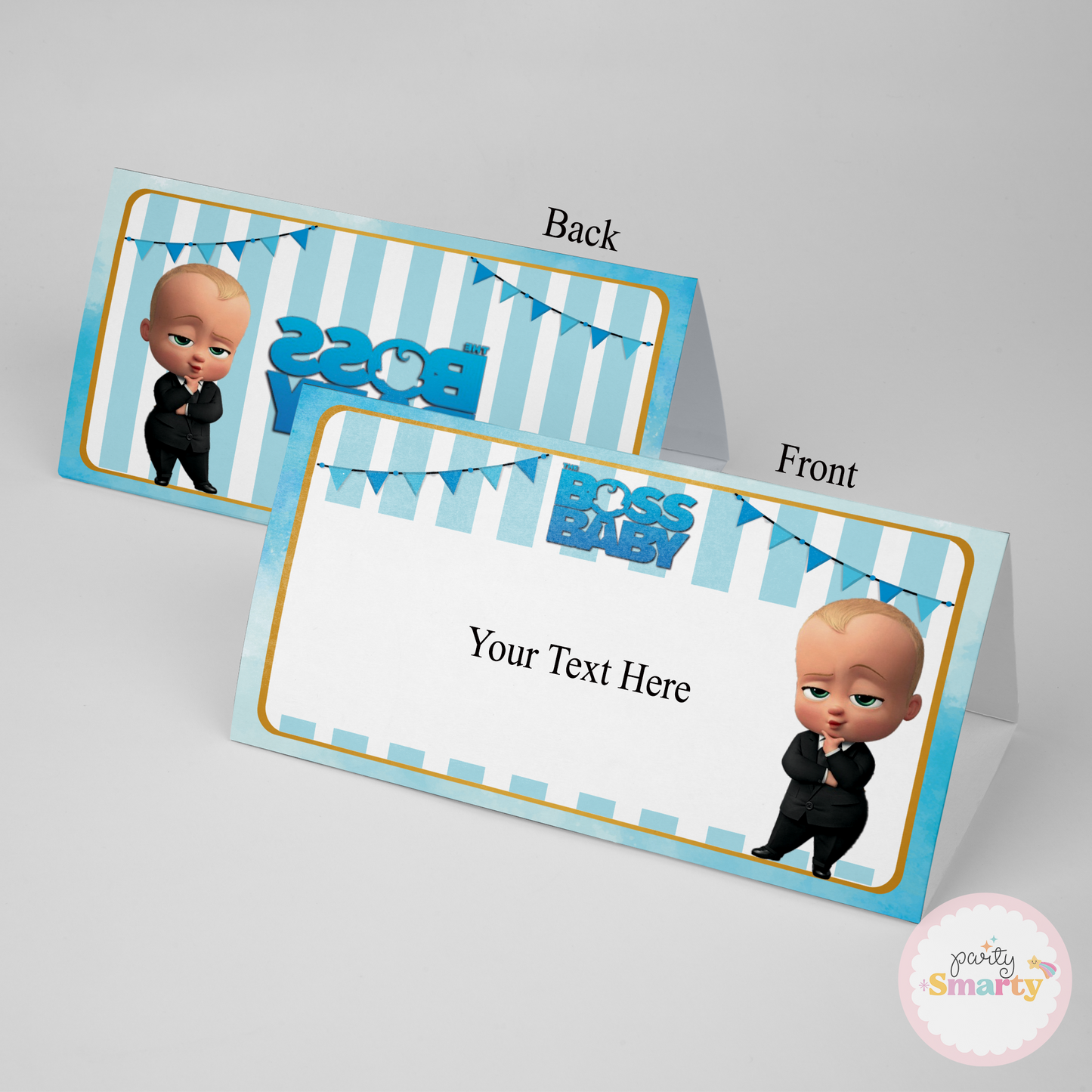 Boss Baby Food Tags - Set of 12